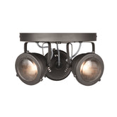 Spot Moto led - Burned Steel - Metaal - 3 Lichts
